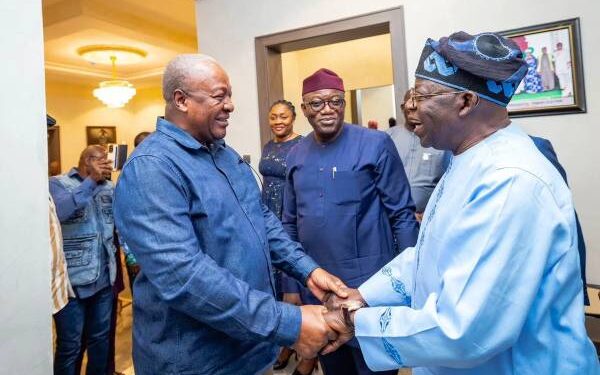 President Bola Tinubu and Ghana president elect